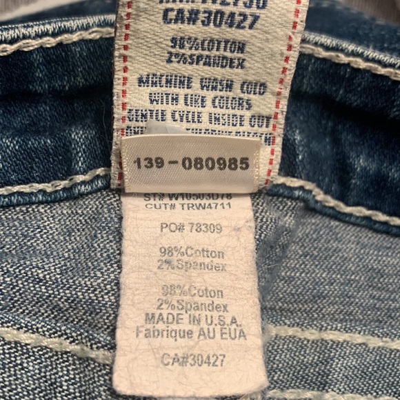 USA | True Religion Joey Jeans | low-cut/flare sz 26 | rare & perfect condition! - Picture 15 of 15